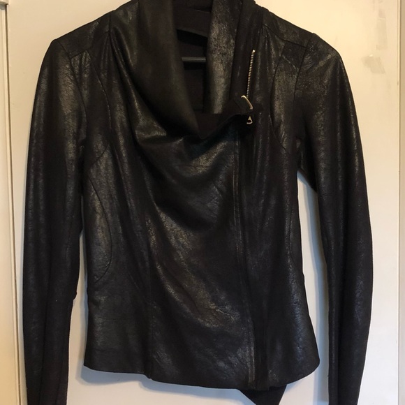 Zara Women’s Lightweight Black Vegan Leather Jacket in Size Small - Picture 4 of 8